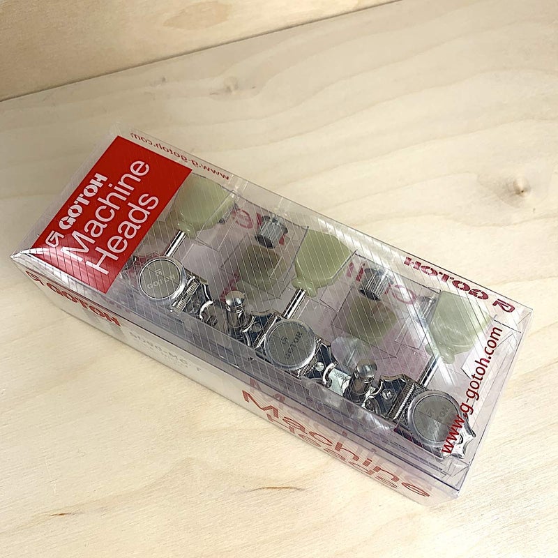 Gotoh SD90-MGT 3x3 Locking Tuning Keys with Lock Knob - Nickel - Image 4